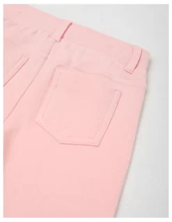 Sprout Essentials Solid Leggings in Pale Pink