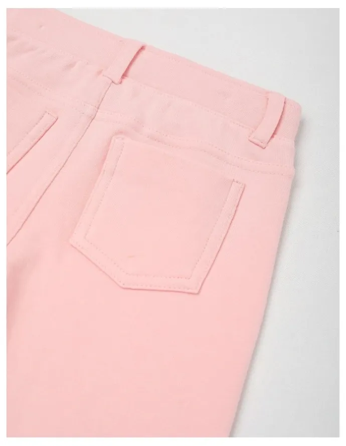 Sprout Essentials Solid Leggings in Pale Pink