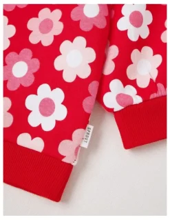 Sprout Essential Tonal Floral Sweat Top In Red