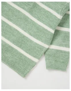 Sprout Farm Dog & Sheep Quilted Sweat Top in Green