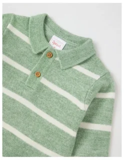 Sprout Farm Dog & Sheep Quilted Sweat Top in Green