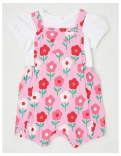 Sprout Floral Crinkle Set in Blush