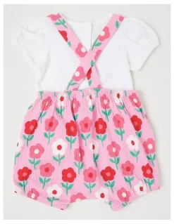 Sprout Floral Crinkle Set in Blush