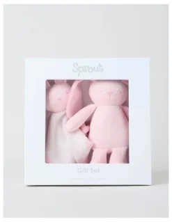 Sprout Newborn Bunny Gift Box in Blush