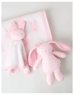 Sprout Newborn Bunny Gift Box in Blush