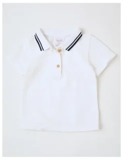 Sprout Occassion Stripe Overall in Set Indigo