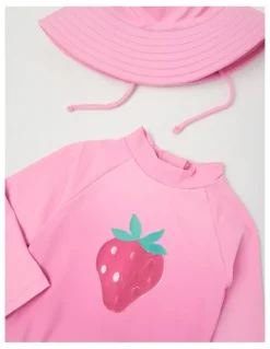 Sprout Ombre Strawberry Swimwear in Baby Pink