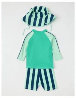 Sprout 3 Piece Orca Swimwear in Teal