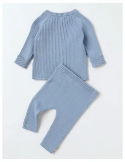 Sprout Raglan Koala Top & Legging Set in Mid Blues
