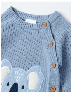 Sprout Raglan Koala Top & Legging Set in Mid Blues