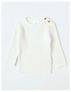 Sprout Rib Jumper in Cream
