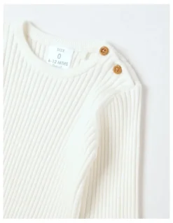 Sprout Rib Jumper in Cream