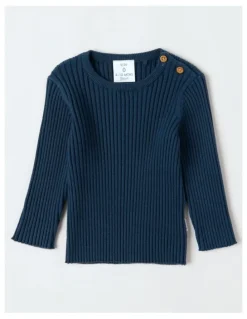 Sprout Rib Jumper in Dark Denim