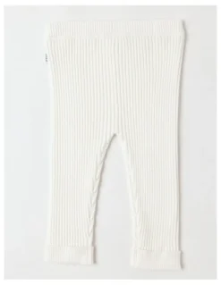 Sprout Rib Leggings in Cream