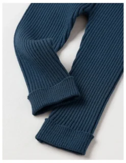 Sprout Rib Leggings in Dark Denim
