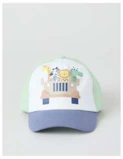 Sprout Safari Cap in Blue/Green