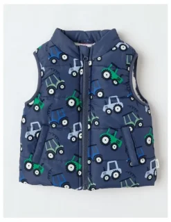 Sprout Sherpa Lined Vest in Navy