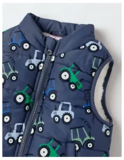 Sprout Sherpa Lined Vest in Navy