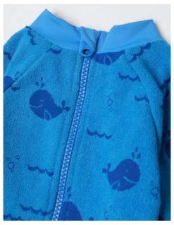 Sprout Terry Whale Swimwear in Azure