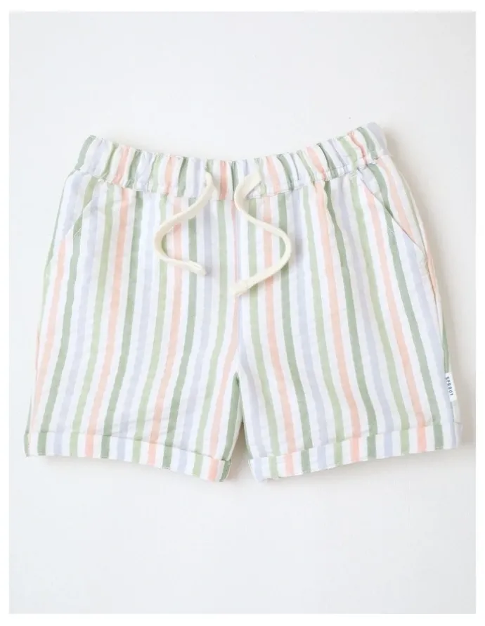 Sprout Textured Stripe Short in Multi