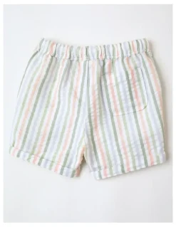 Sprout Textured Stripe Short in Multi