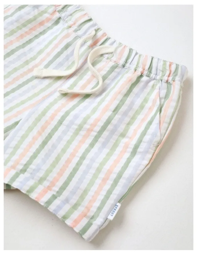 Sprout Textured Stripe Short in Multi