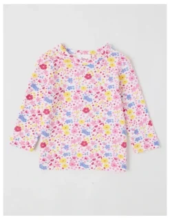 Sprout Top With Cord Frill Hem Pinafore in Bluestone