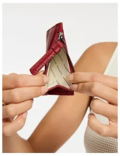Status Anxiety Hearts Still Beating Credit Card Holder in Rouge