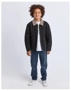 St Goliath Barn Jacket (8-16 Years) in Black