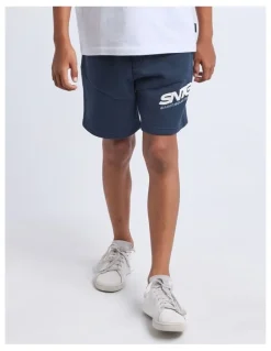 St Goliath Challenger Fleece Short (8-16 Years) in Blue