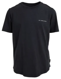 St Goliath Essential Tee (8-16 Years) in Washed Black