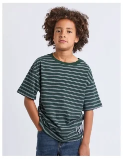 St Goliath Half-Pipe Tee (8-16 Years) in Green