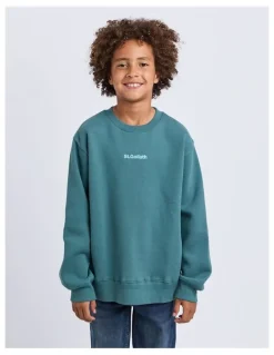 St Goliath Influence Crew Neck Sweartshirt in Forrest (8-16 Years)