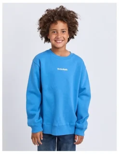 St Goliath Influence Crew Neck Sweartshirt in Blue