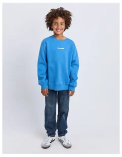 St Goliath Influence Crew Neck Sweartshirt in Blue