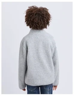 St Goliath Melange Polar Jacket in Grey Marl (8-16 Years)