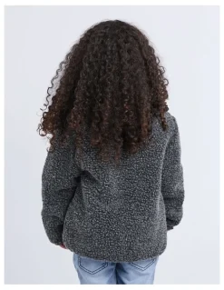 St Goliath Melange Polar Jacket in Charcoal