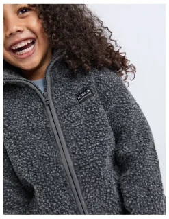 St Goliath Melange Polar Jacket in Charcoal