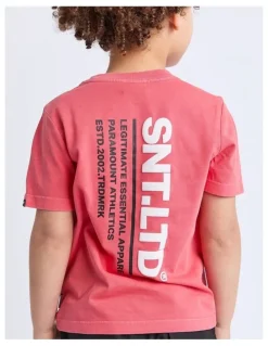 St Goliath Pace Tee (3-7 Years) in Red