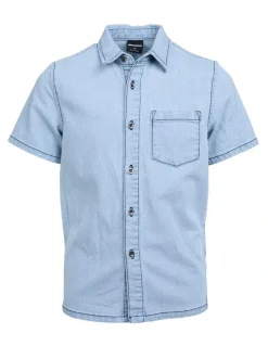 St Goliath PinStripe Prize Shirt 8-16 in Blue