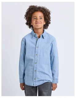 St Goliath Prize Script Shirt (8-16 Years) in Blue