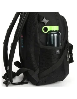 Suissewin Swiss Waterproof Laptop Backpack Travel Business Work Bag Black