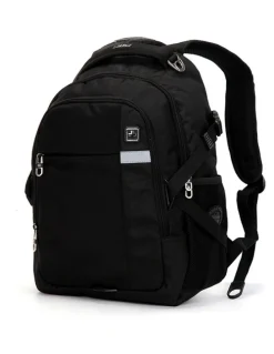 Suissewin Swiss Waterproof Laptop Backpack Travel Business Work Bag Black
