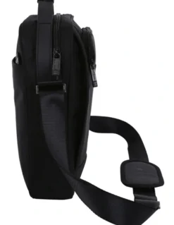 Suissewin Swiss Waterproof Messenger Travel Work Bag Black
