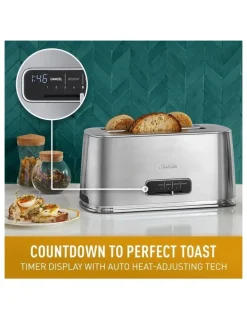 Sunbeam Arise Collection Inline 4 Slice Toaster TAM5003SS in Silver