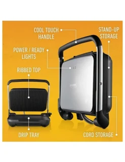 Sunbeam Cafe Style 6-Slice Sandwich Press and Contact Grill