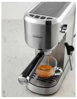 Sunbeam Compact Barista Espresso Coffee Machine in Stainless Steel