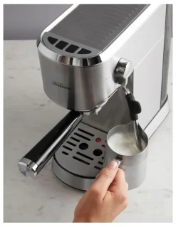 Sunbeam Compact Barista Espresso Coffee Machine in Stainless Steel