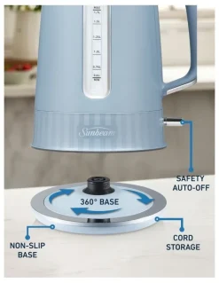 Sunbeam French Riviera KEM8107BL Kettle 1.7L in Morning Haze