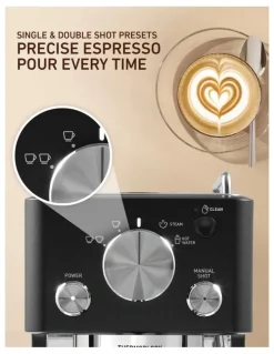 Sunbeam Origins Slimline Espresso Machine in Black